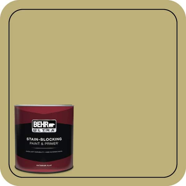 BEHR ULTRA 1 qt. #MQ6-60 Everglade Flat Exterior Paint & Primer
