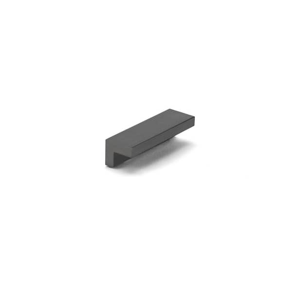 Richelieu Hardware Edenwald Collection 2 1/2 in. (64 mm) Brushed Black Stainless Steel Modern Cabinet Finger Pull
