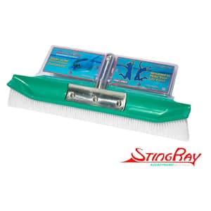 New & Improved Aquadynamic 18 in. Pro Series 100% Poly Pool Brush Design that Sticks to the Walls & Floor, Guaranteed