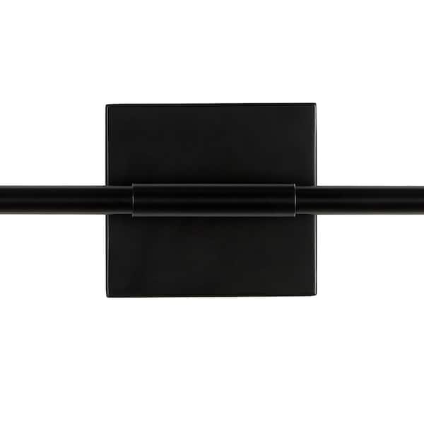 JONATHAN Y Makena 28 in. 1-Light Black Metal Dimmable