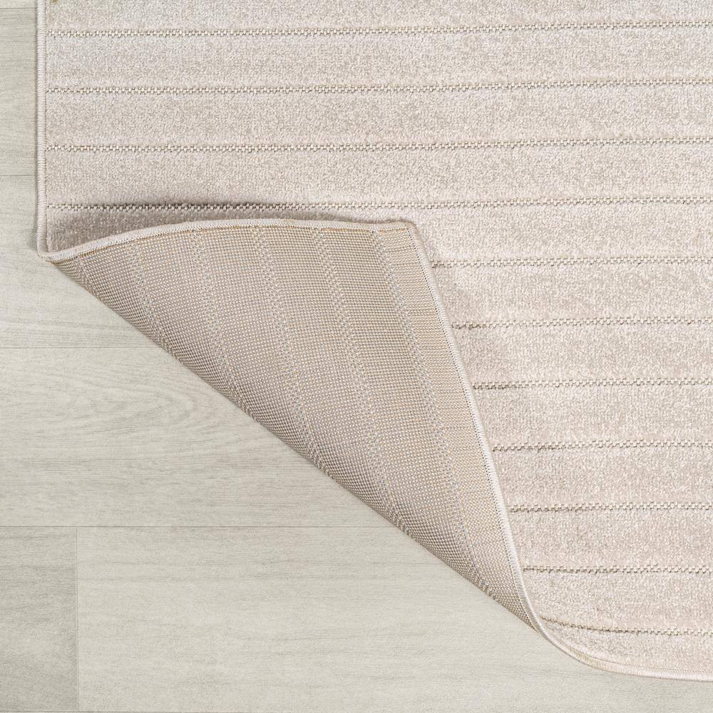 Odense Ivory Cream High-Low Geometric Indoor Outdoor Rug