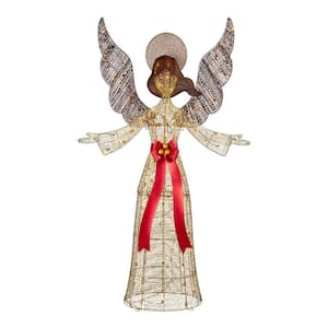 6 ft. Polar Wishes LED Angel Holiday Yard Decoration