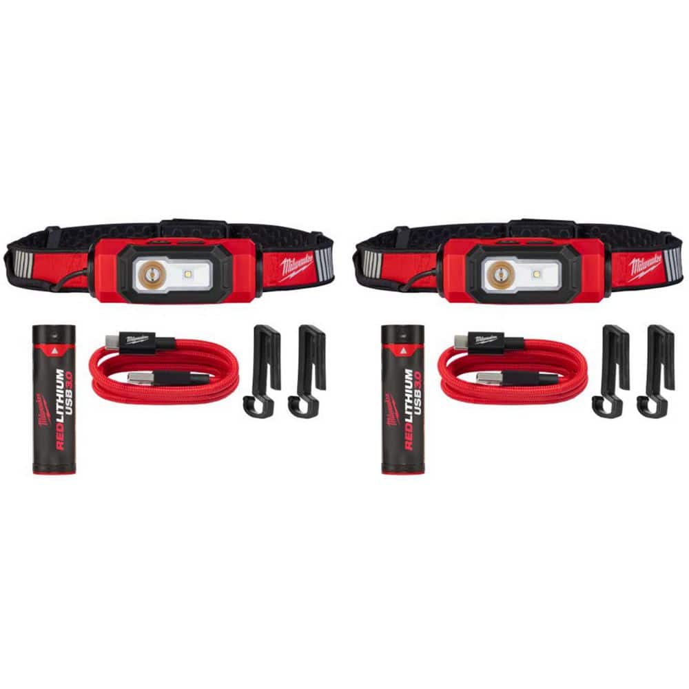 Milwaukee 600 Lumens LED REDLITHIUM USB 360-Degree Visibility Hard