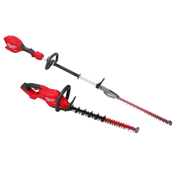 M18 FUEL 18V 20 in. Brushless Cordless Battery Powered Short Pole Hedge Trimmer w/ M18 FUEL 24 in. Hedge Trimmer