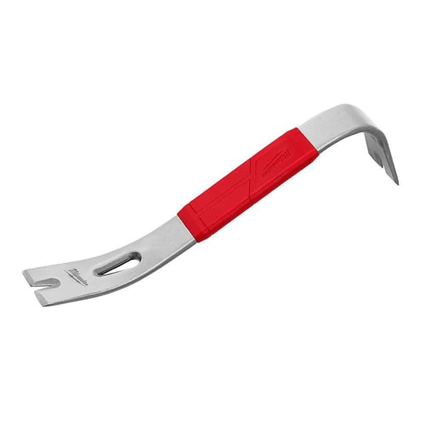 Milwaukee 17 oz. Smooth Face Framing Hammer with 12 in. Pry Bar 48 