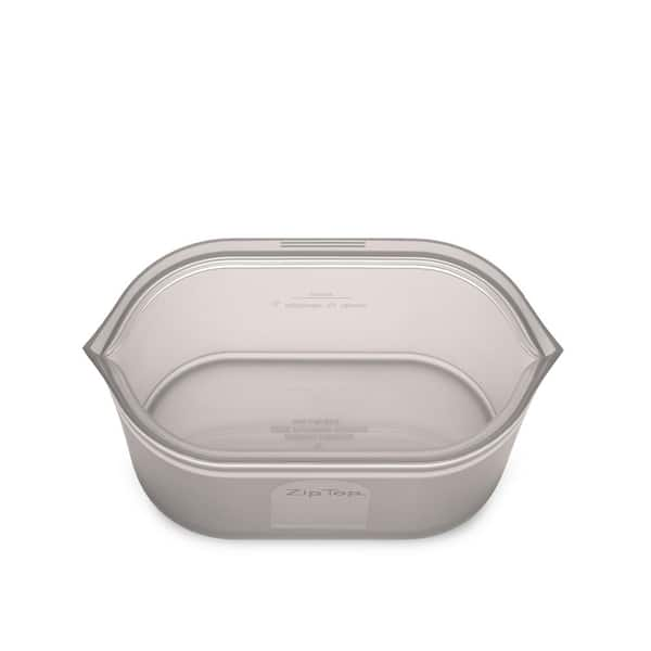 Zip Top Dish, Frost, Medium, 24 Ounce