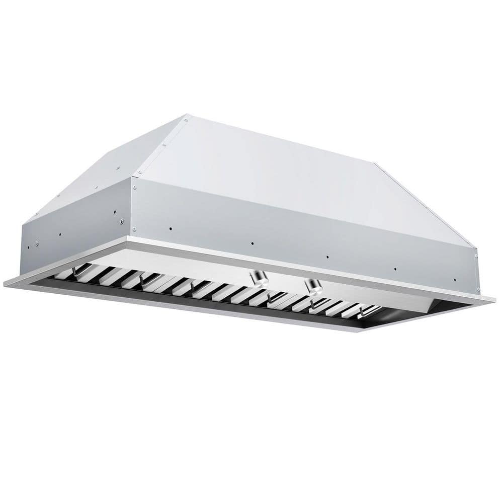 Pro-Style 42 in. 500 CFM Insert Range Hood (18.5 in. Deep) Convertible with Low Noise Operation in Stainless Steel