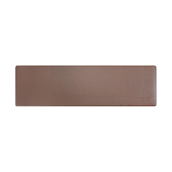 Cook N Home Anti-Fatigue Brown 39 in. x 20 in. Faux Leather