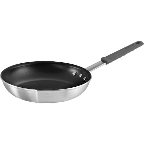 Lynzavix 10 in. Aluminum Non Stick Skillet with Reinforced Nonstick Coating in Gray
