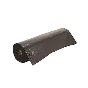 10 ft. W x 25 ft. L 3 Mil Black Plastic Sheeting Roll