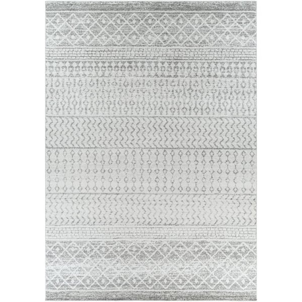 Laurine Grey 8 ft. x 11 ft. Indoor Area Rug
