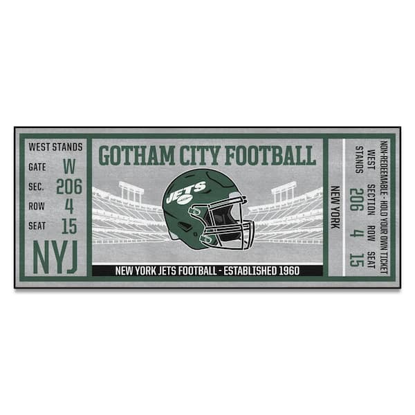 FANMATS NFL - New York Jets 30 in. x 72 in. Indoor Ticket Runner