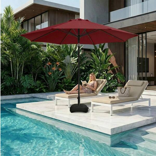 hard plastic patio umbrella Treasure Garden AKZ PLUS 13' Octagon Aluminum Cantilever SKY7775:0-0-10-0 15x9 patio umbrella steel Size:90
