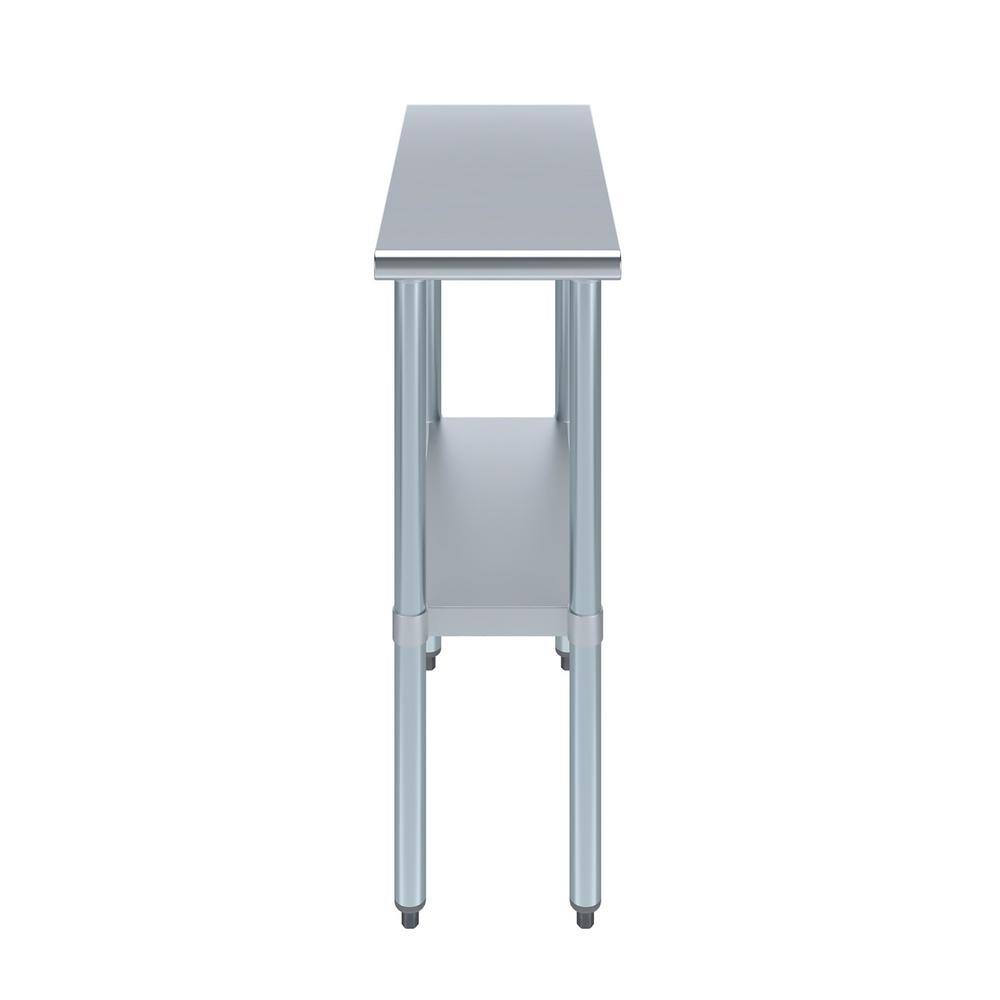 30" x 12" Stainless Steel Utility Work Table with Shelf