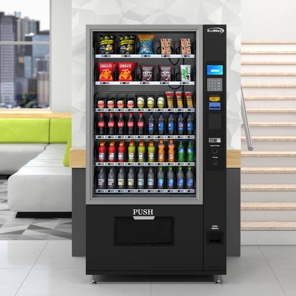 Koolmore 41 in. Refrigerated Vending Machine, 60 Slots With Bill