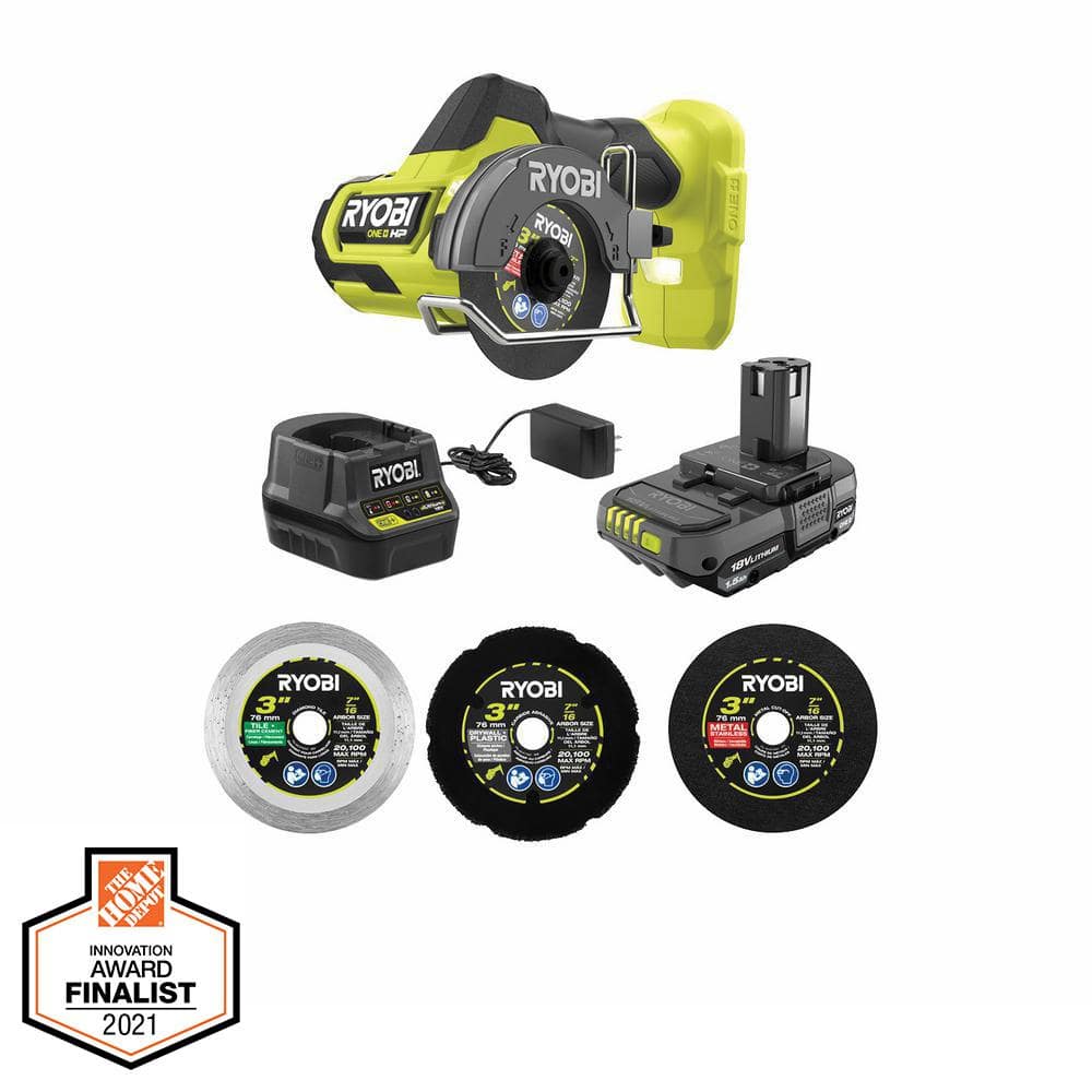 RYOBI ONE+ HP 18V Brushless Cordless Compact Cut-Off Tool Kit with