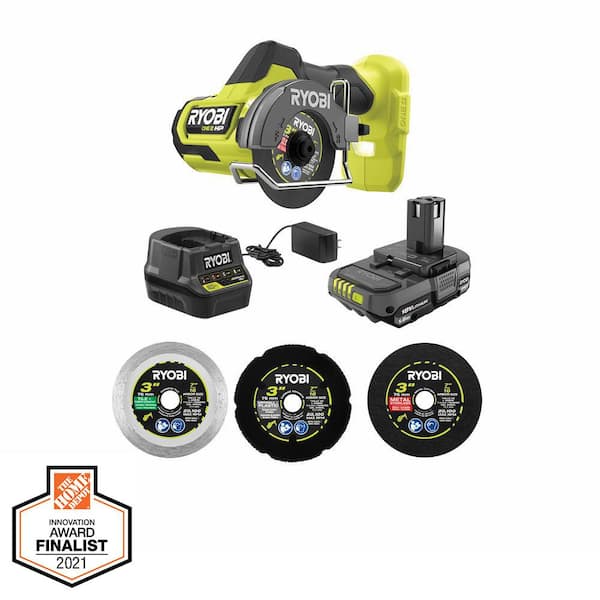 RYOBI ONE+ HP 18V Brushless Cordless Compact Cut-Off Tool Kit with 1.5 Ah Battery and 18V Charger