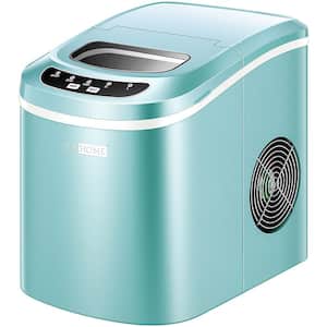 26 lbs. /day Countertop Portable Ice Cube Maker in Light Green