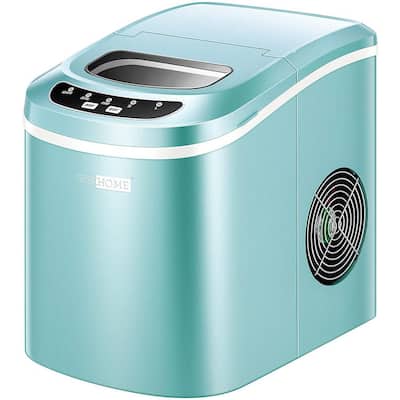 26lbs/day Countertop Portable Ice Cube Maker in Light Green