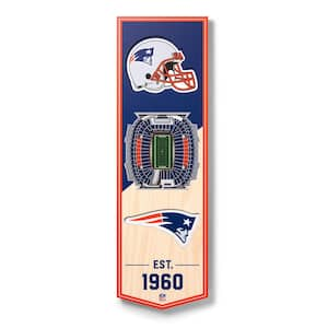 2015 Super Bowl 49 New England Patriots 11x17 Wooden Sign AFC