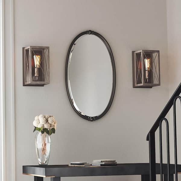 Briarwood Collection 1-Light Antique Bronze Farmhouse Wall Sconce Light