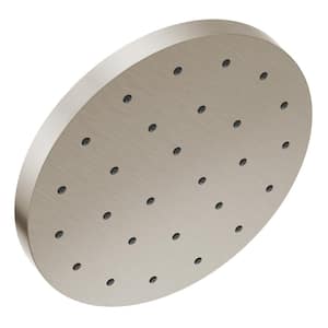 1-Spray Patterns 1.75 GPM 12 in. Wall Mount Fixed Shower Head with H2Okinetic in Lumicoat Stainless