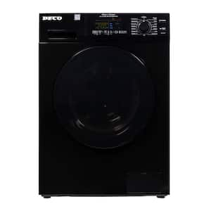 1.62 cu. ft. All-in-One Washer Dryer Combo Ventless/Vented Pet Cycle 110-Volt in Black