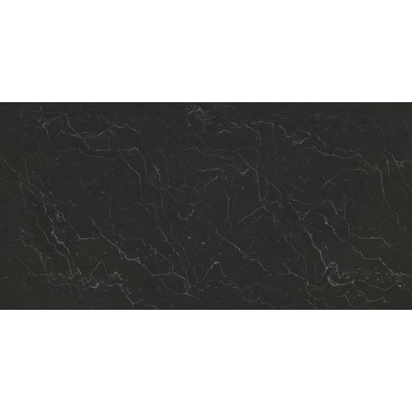 Quartz Countertop Sample in Carbo with Brushed Finish