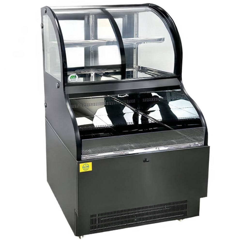 36 in. 12.5 cu. ft. Auto/Cycle Defrost NSF Commercial open air display case refrigerator EFO36G Black