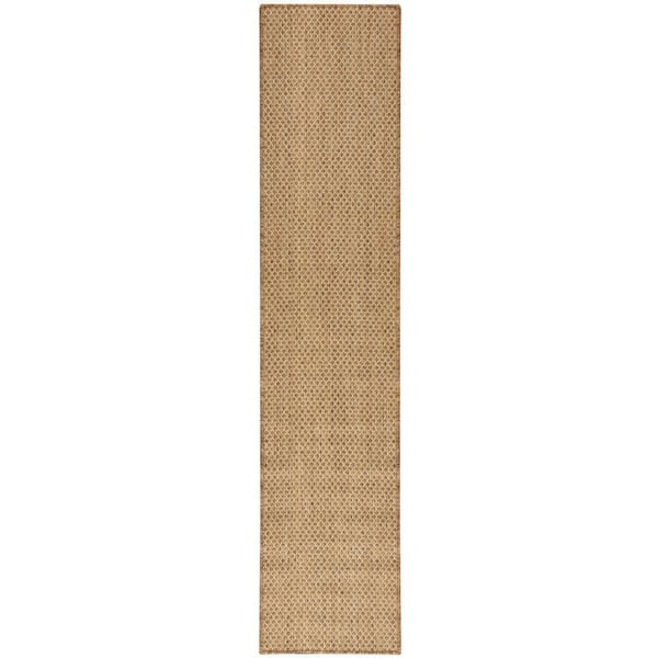 Courtyard Jute 2 ft. x 8 ft. All-over design Contemporary Runner Area Rug