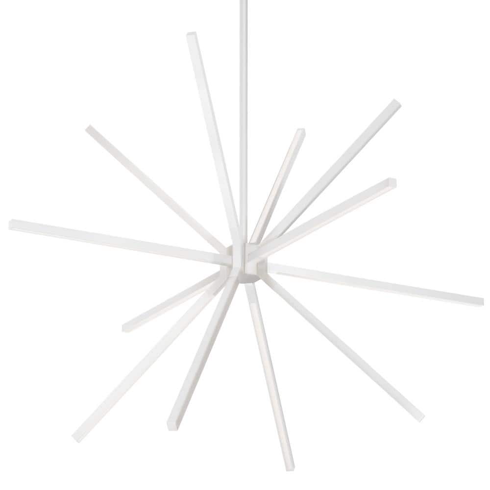 Sirius Minor White LED Sputnik Chandelier 32.75"