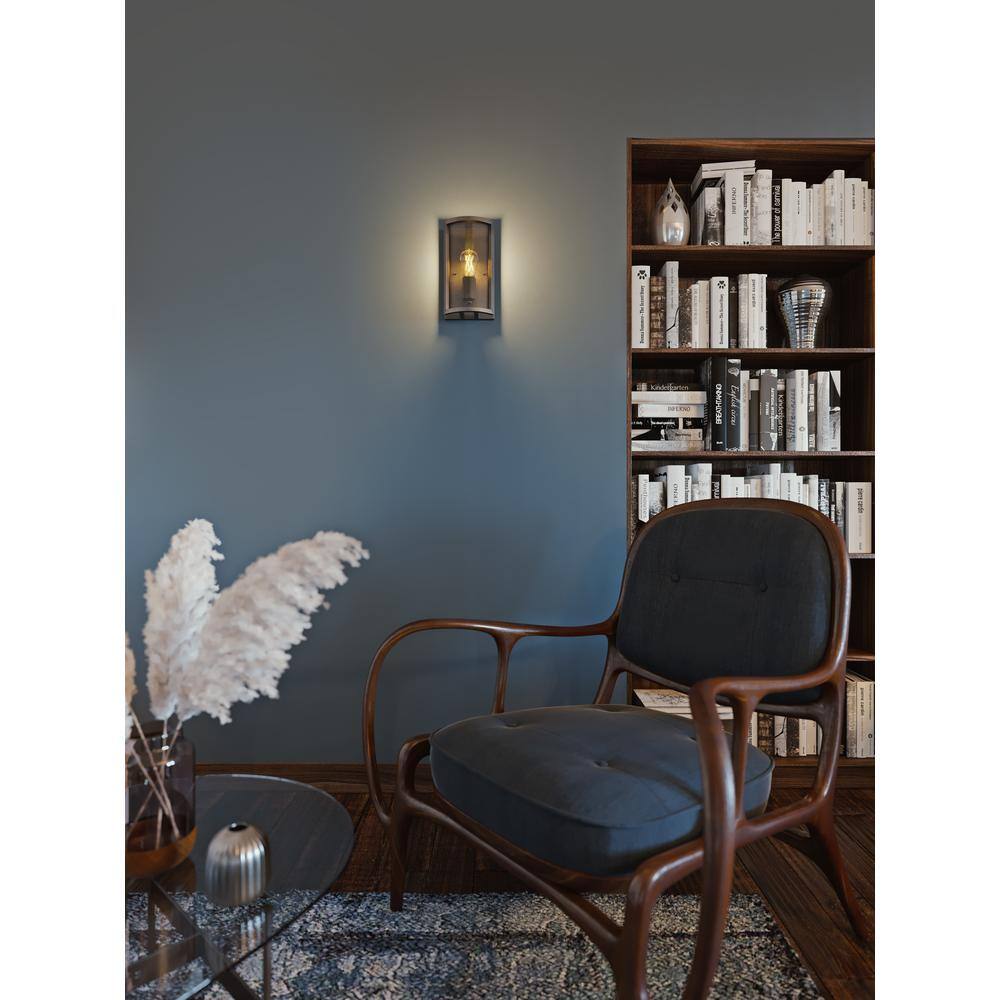 Bronze Mesh Dimmable Wall Sconce with Steel Frame