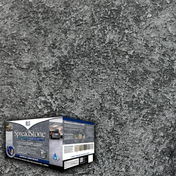 SpreadStone OPTIMA 2.5 Gal. Midnight Slate Interior/Exterior Decorative Concrete Resurfacing Kit