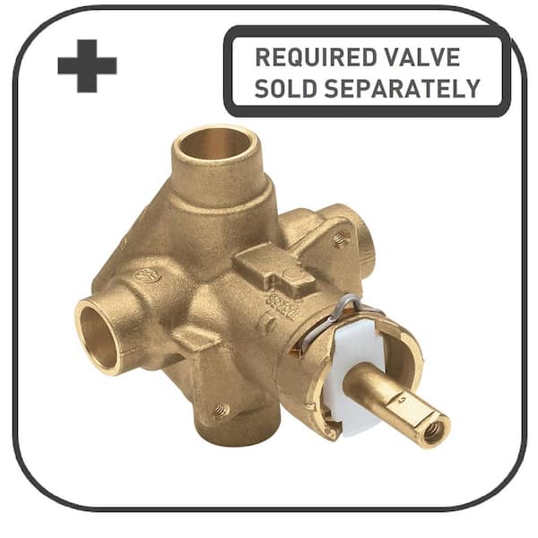 Eva 1-Handle Posi-Temp Tub and Shower Faucet Trim Kit with Eco-Performance in Brushed Nickel (Valve Not Included)