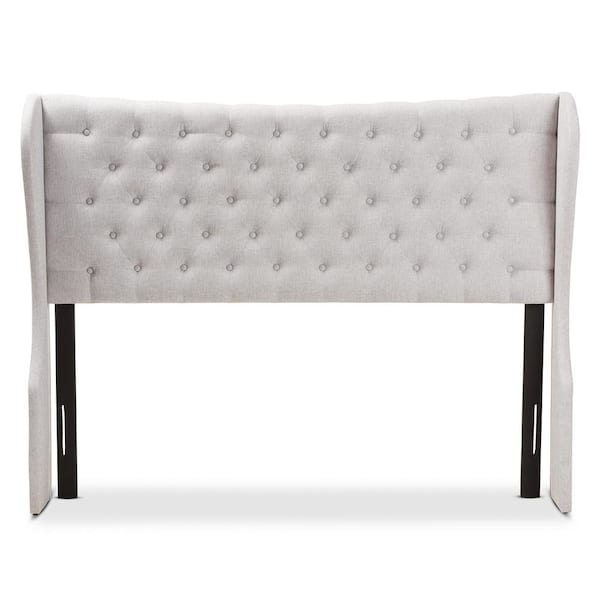 Baxton Studio Cadence Greyish Beige Queen Headboard