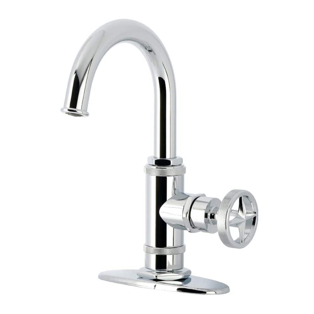 Ostro 1-Handle Single Hole Bathroom Sink Faucet with Push Pop-Up Drain in Polished Chrome price history on PriceWatchPro