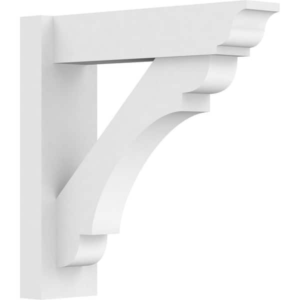 Ekena Millwork Olympic 5 in. W x 18 in. H x 18 in. D Signature Urethane Polyurethane Outlooker with Traditional Ends
