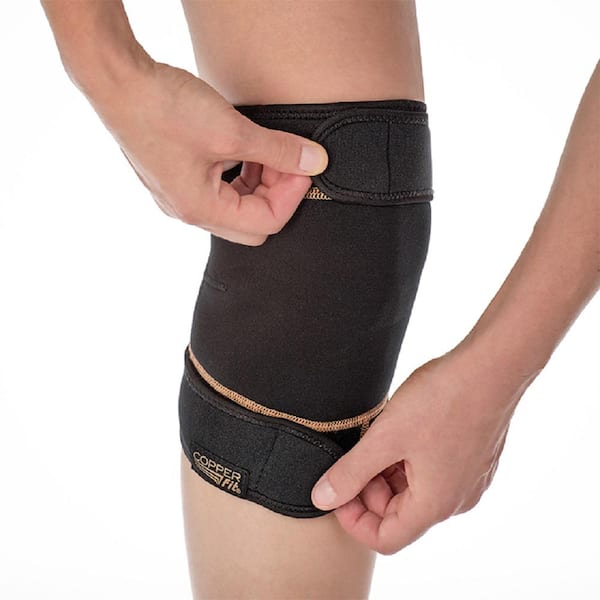 COPPER FIT New Large Knee Sleeve in Black CF2KNLG - The Home Depot