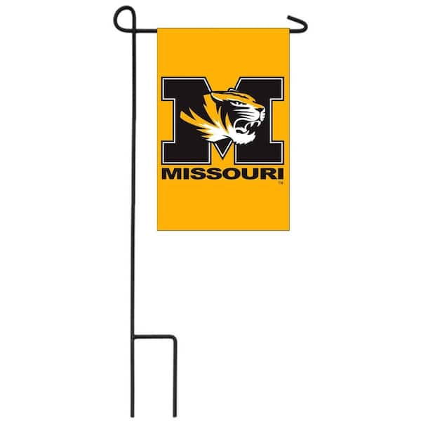 1 ft. x 1-1/2 ft. University of Missouri 2-Sided Garden Flag with 3-2/3 ft. Metal Flagpole