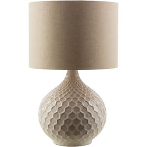 Antoinette 22.5 in. Ivory Indoor Table Lamp