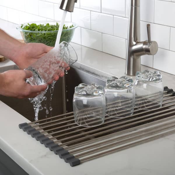  Roll Up Dish Drying Rack, Roll Over The Sink Dish