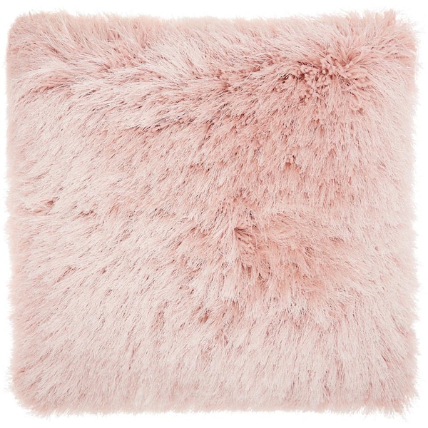 Mina Victory Lifestyles Rose Shag 20 in. x 20 in. Throw Pillow
