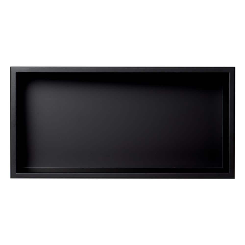 Matte Black Stainless Steel Wall Mount Shower Shelf