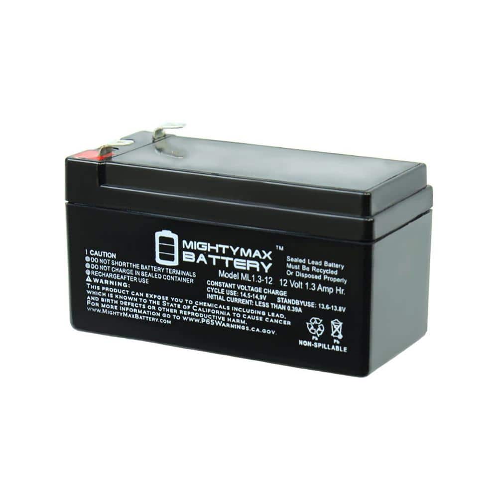 MIGHTY MAX BATTERY 12V 1.3Ah Replacement Battery for MK ES1.2-12
