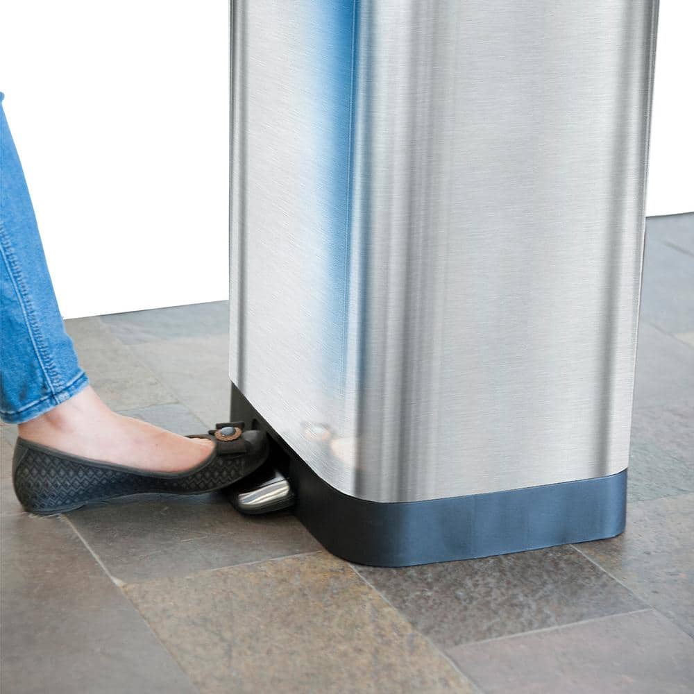 Stainless Steel 20 Gallon Fingerprint Resistant Kitchen Trash Can