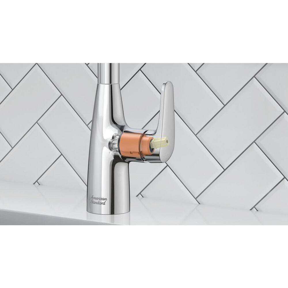 Chrome Pull-Down Kitchen Faucet with Dual Spray