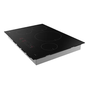 30 in. Smart Induction Modular Cooktop in Black with 4 Burner Elements including Wi-Fi