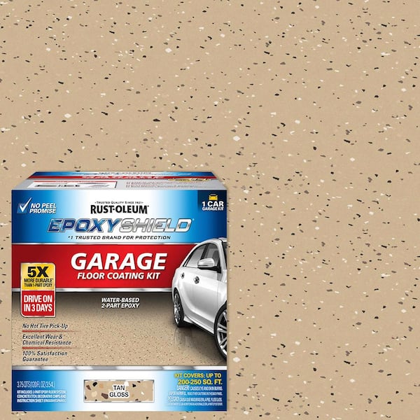 Rust-Oleum EpoxyShield 120 oz. Tan Epoxy 1 Car Garage Floor Kit