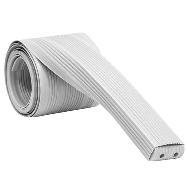 High-Impact Cut-To-Fit Boat Trailer Bunk Wrap with End Caps-2 in. x 4 in. x 24 ft. Roll, White