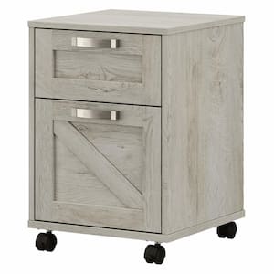 Cottage Grove Cottage White 2 Drawer Mobile File Cabinet
